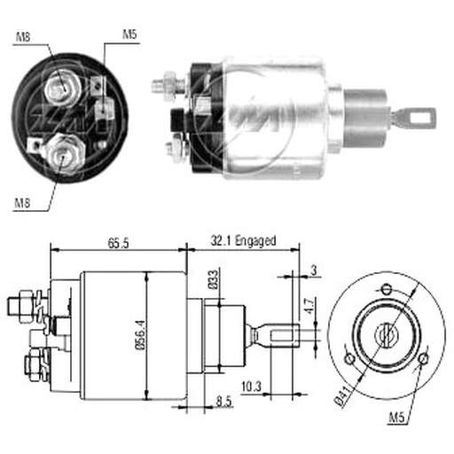 Втягивающее реле ZM ZM674(0)