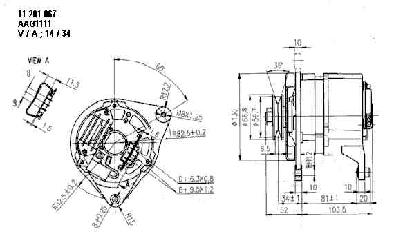 Генератор BOSCH 0120489476(5)