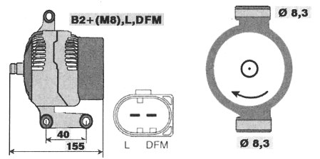 Генератор BOSCH 0124415013(5)
