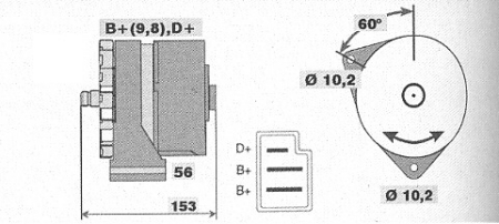 Генератор BOSCH 0120489325(5)