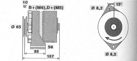Генератор BOSCH 0120488163(5)