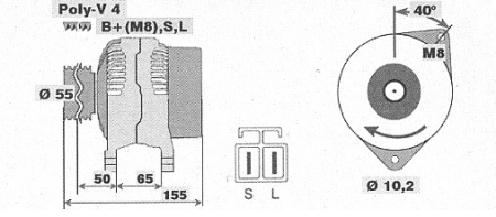 Генератор BOSCH 0123315018(5)