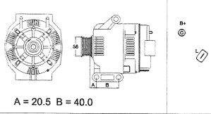 Генератор VALEO 437393(5)