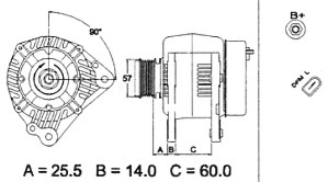 Генератор VALEO 437395(5)