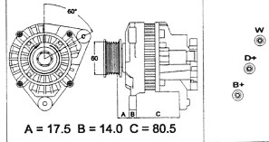 Генератор VALEO 437427(5)