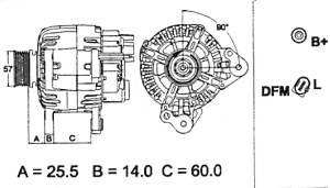 Генератор VALEO 437469(5)