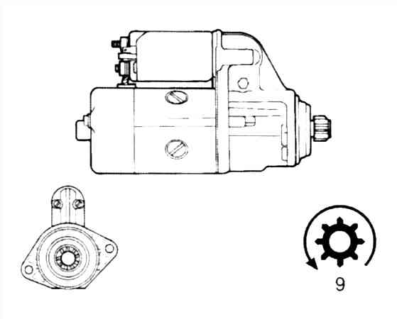 Стартер BOSCH 0001212002(5)