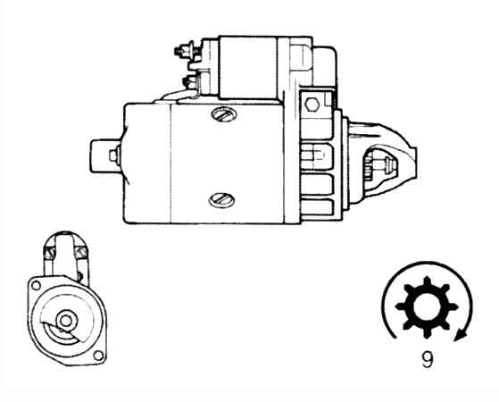 Стартер BOSCH 0001311150(5)