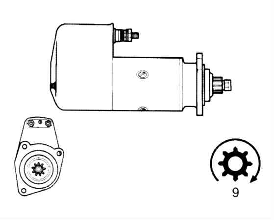 Стартер BOSCH 0001416054(5)
