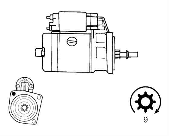 Стартер BOSCH 0001211500(5)