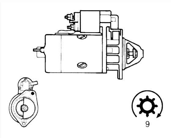 Стартер BOSCH 0001317013(5)