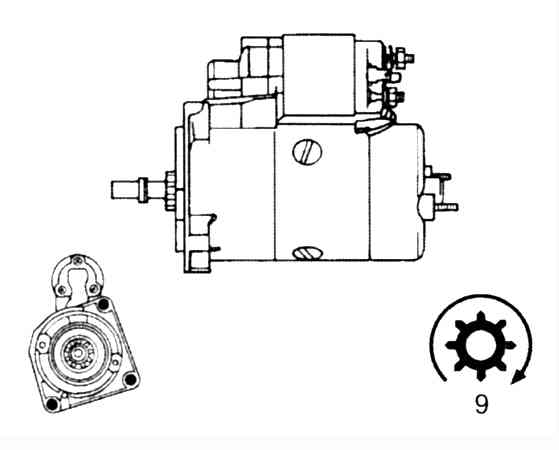 Стартер BOSCH 0001208710(5)