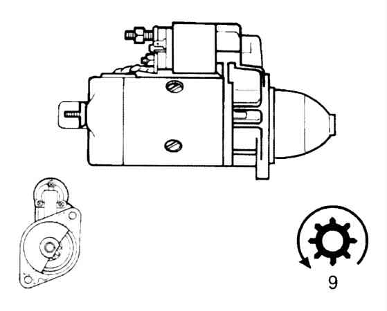 Стартер BOSCH 0001317017(5)