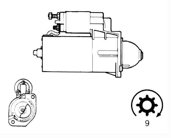 Стартер BOSCH 0001108035(5)