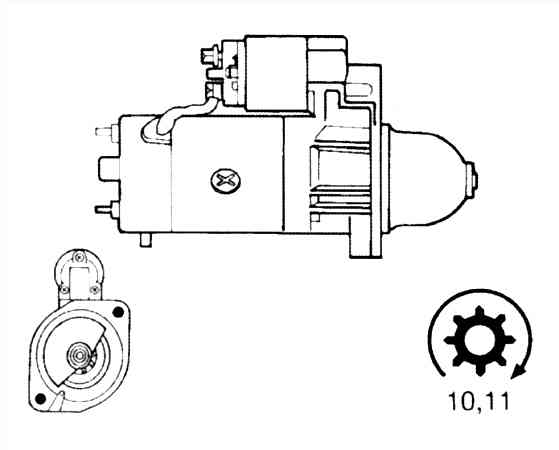 Стартер VALEO D9R119(5)