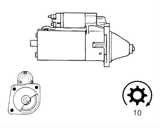 Стартер BOSCH 0001108087(5)