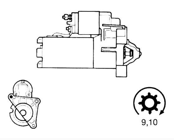 Стартер BOSCH 0001108125(5)
