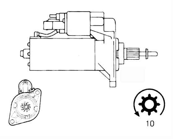 Стартер BOSCH 0001110070(5)