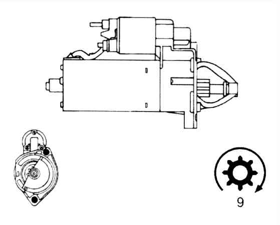 Стартер BOSCH 0001110067(5)