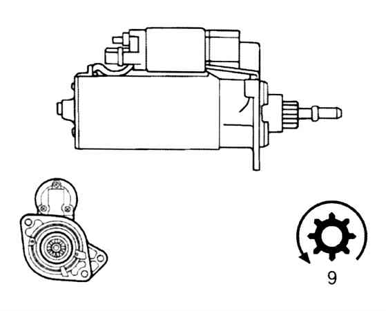 Стартер BOSCH 0001110077(5)