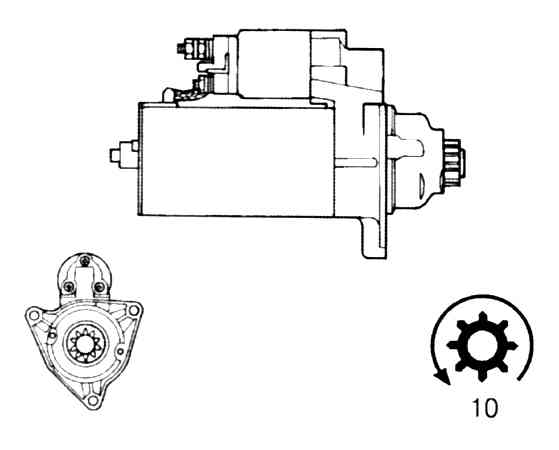 Стартер BOSCH 0001125011(5)
