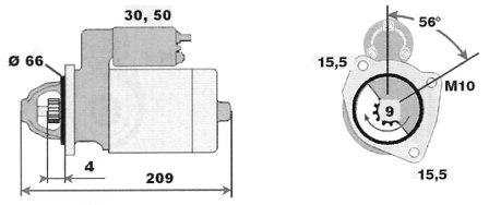 Стартер BOSCH 0001106023(5)