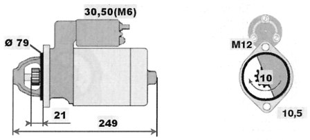 Стартер BOSCH 0001109055(5)