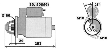 Стартер BOSCH 0001115005(5)