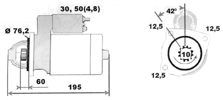 Стартер BOSCH 0001120410(5)