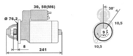 Стартер BOSCH 0001108133(5)