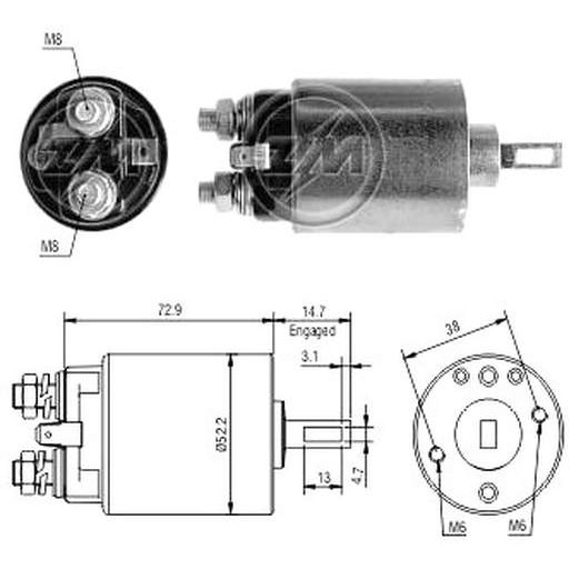 Втягивающее реле ZM ZM682(0)